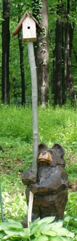 Bear with Bird House
