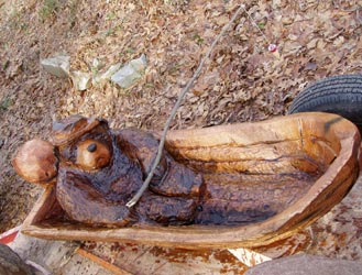 Fishing Bear in Boat