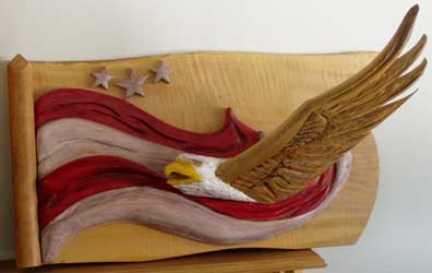 Flag Eagle Wall Hanging