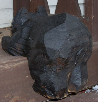 Bear on Step